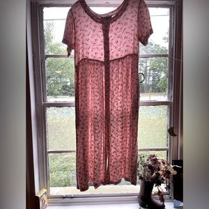 Floral pink comfort dress!